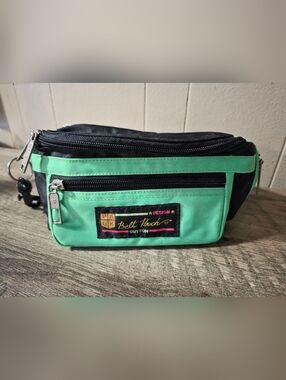 Sutton Belt Pouch - Mint Green and Black